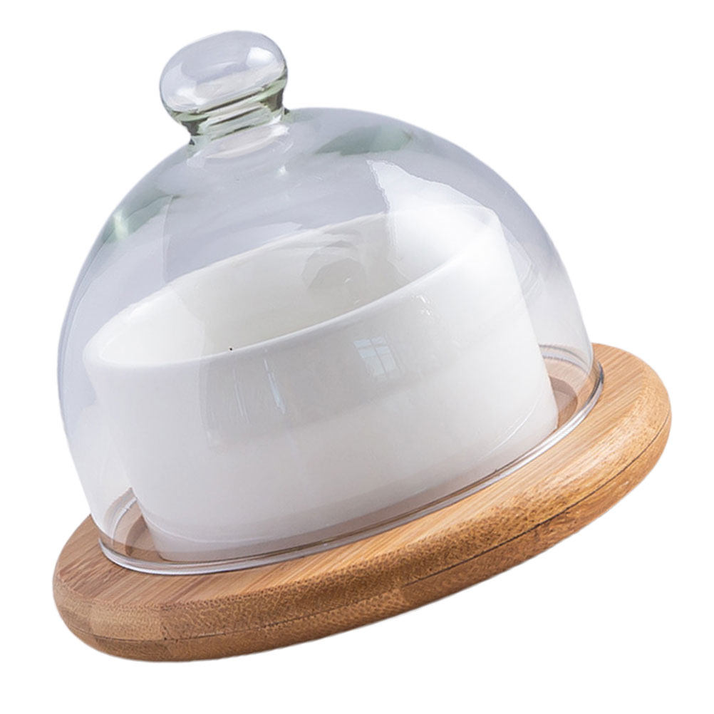 Ceramic Salad Bowl Set with Cl - огляд і ціна Plastic Dome Clear