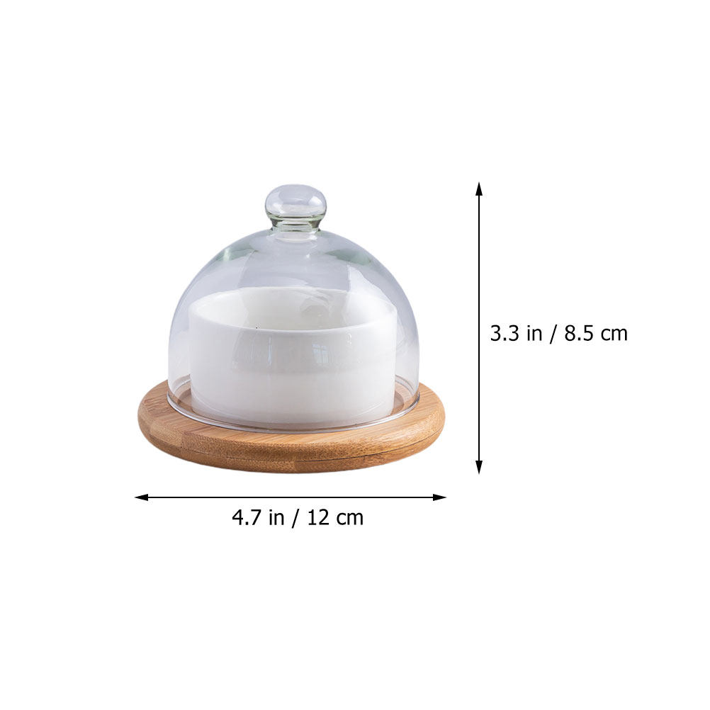 Ceramic Salad Bowl Set with Cl - огляд і ціна Plastic Dome Clear