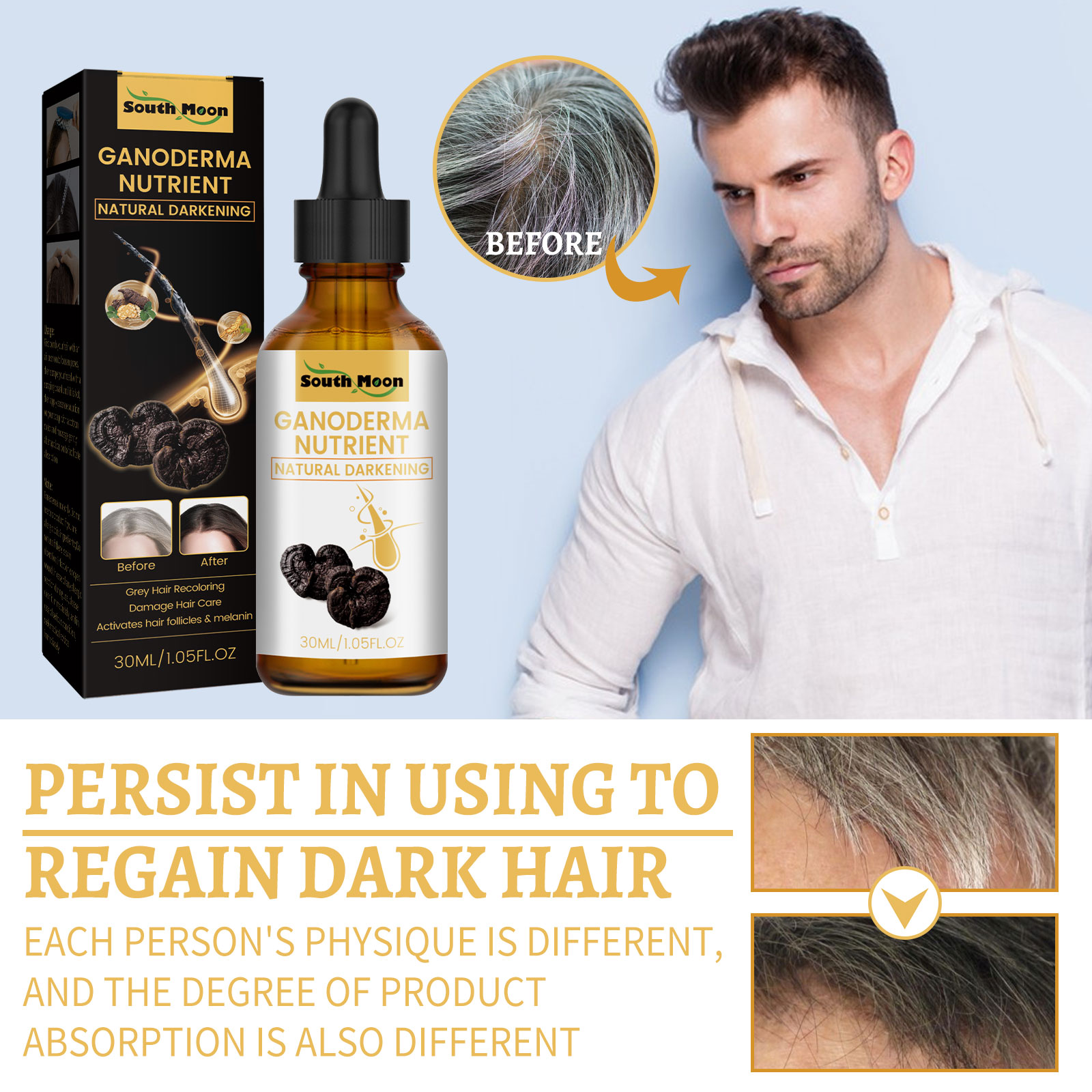 Black Ganoderma Lucidum Hair L - огляд і ціна Root Stimulator Liquid