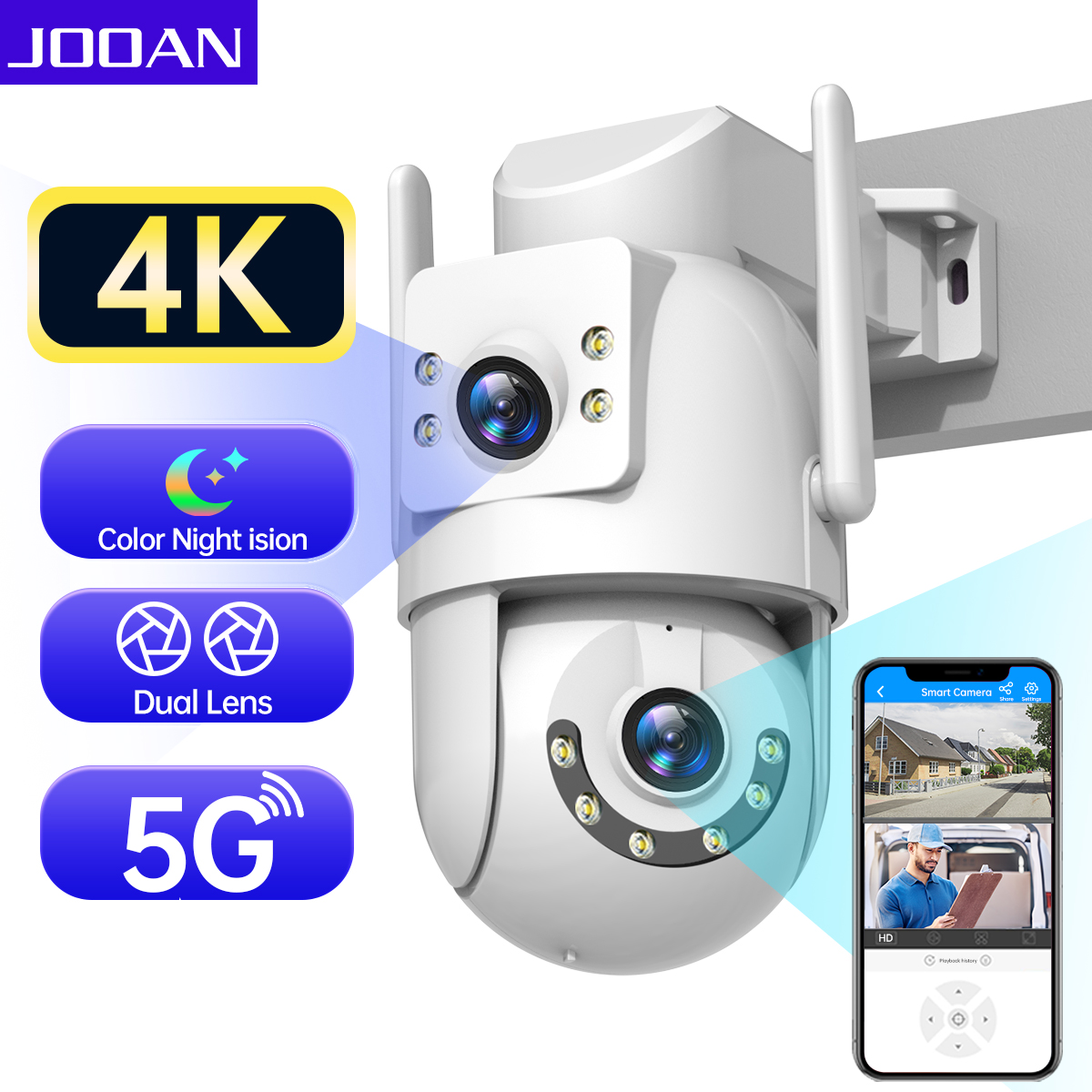 Jooan 4K 8MP HD Wifi PTZ Camer - огляд і ціна Eufy Camera E220